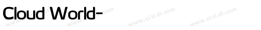 Cloud World字体转换